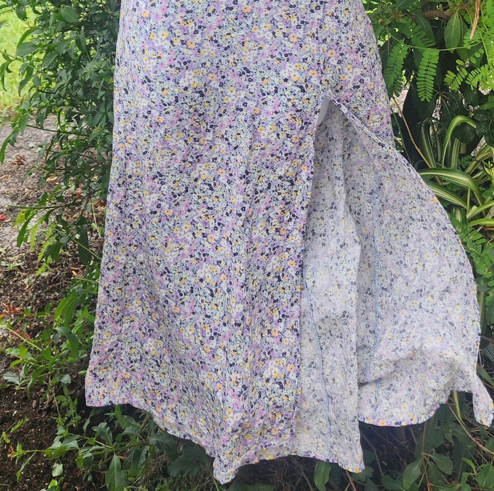 Zara Ditsy Floral Maxi Dress- XS - Picture 3 of 13